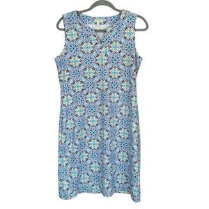 Talbots Jersey Shift Sleeveless Midi Dress Sz S